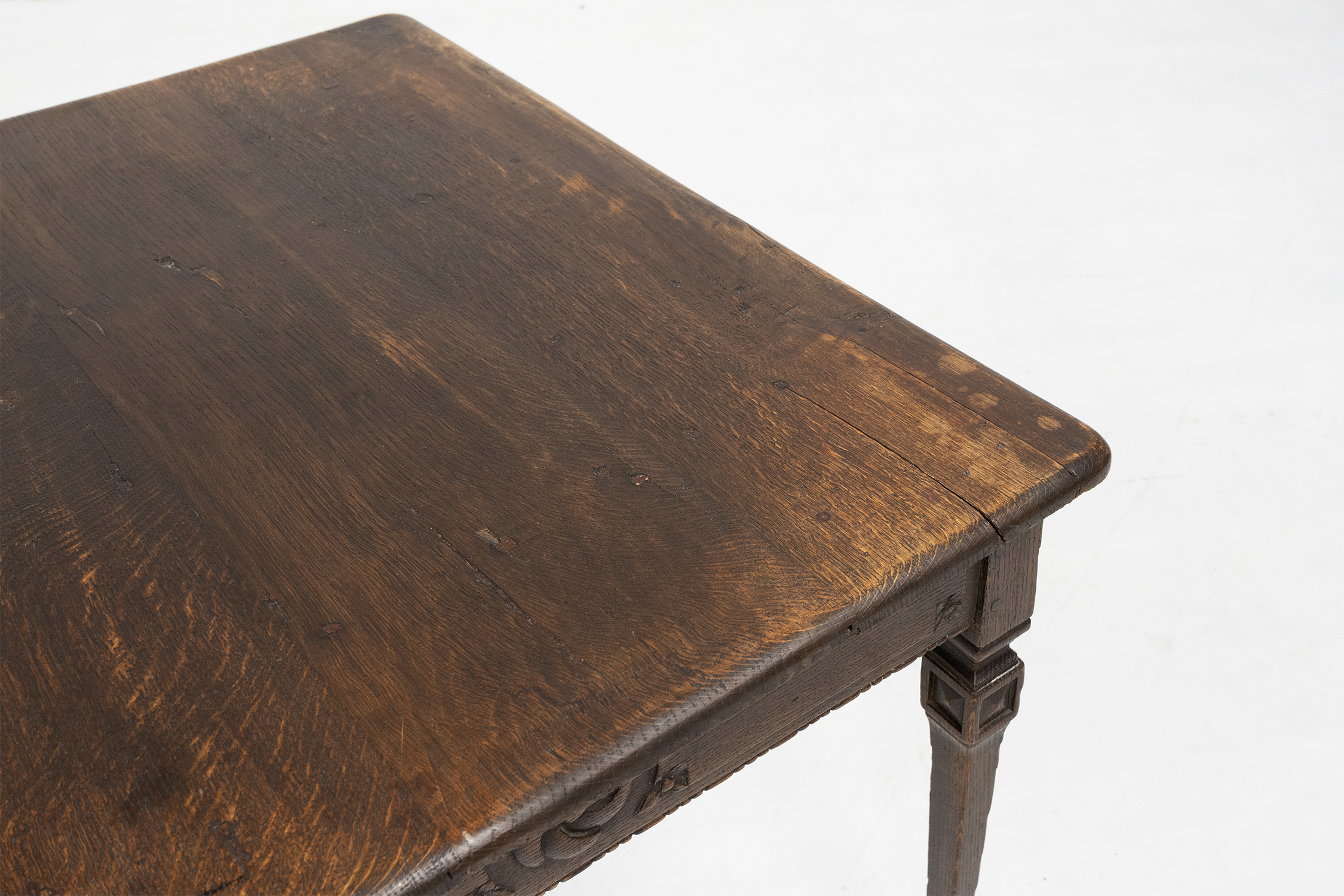 French rustic mid-century side table in wood ca. 1850thumbnail